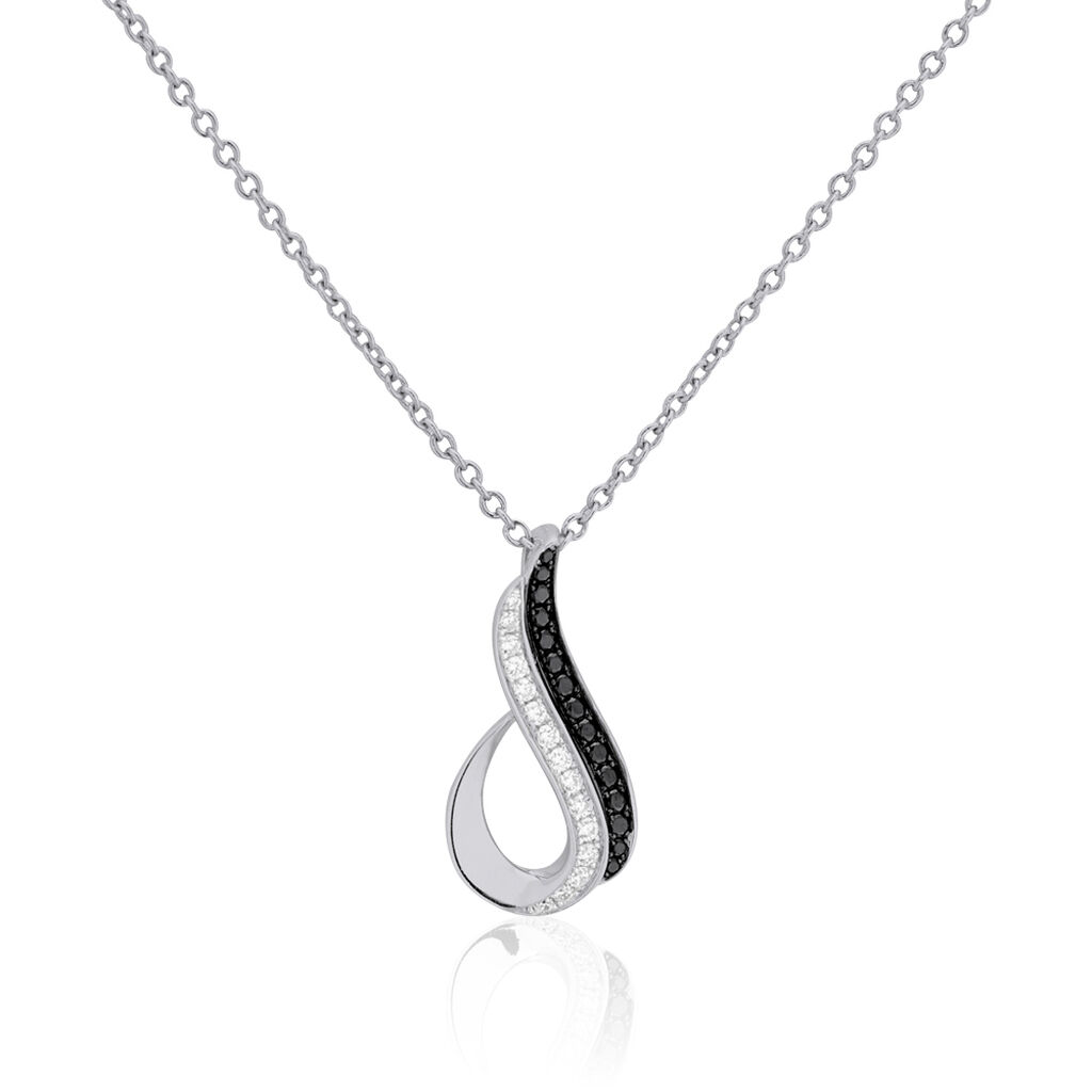 Collier Priscillia Argent Blanc Oxyde De Zirconium - Colliers avec pierres Femme | Marc Orian