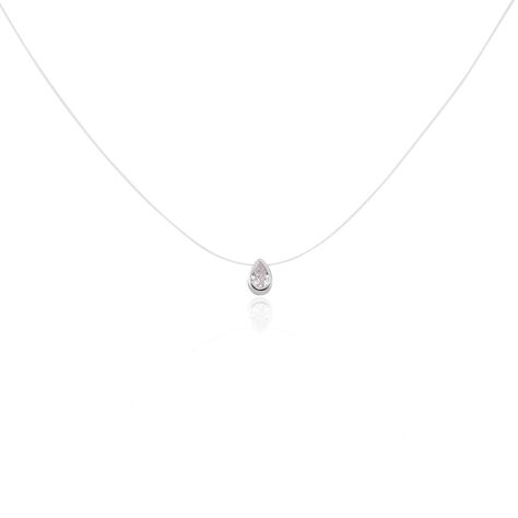 Collier Nylon Argent Blanc Oxyde - Colliers avec pierres Femme | Marc Orian