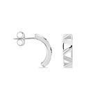 Cr&eacute;oles Clemence Argent Blanc - Cr&eacute;oles Femme | Marc Orian