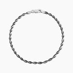 Bracelet Abie Torsade Argent Bicolore - Bracelets fantaisie Femme | Marc Orian