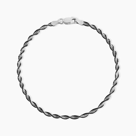 Bracelet Abie Torsade Argent Bicolore - Bracelets fantaisie Femme | Marc Orian