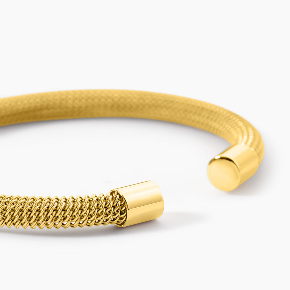 Bracelet Jonc Acier Dor&eacute; Sibil - Bracelets joncs Femme | Marc Orian