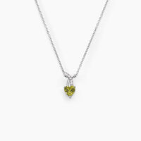 Collier Avalon Argent Blanc Oxyde De Zirconium