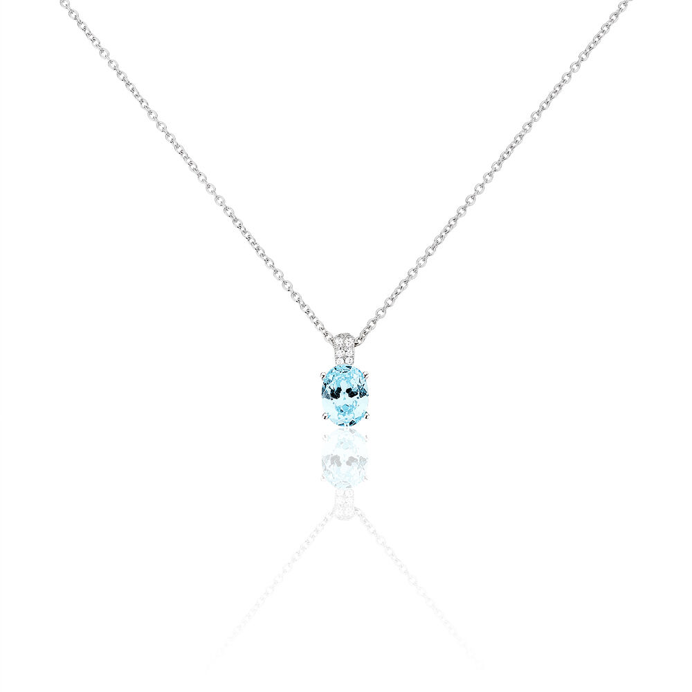 Collier Josefa Argent Blanc Oxyde De Zirconium - Colliers avec pierres Femme | Marc Orian