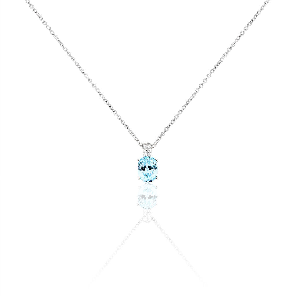 Collier Josefa Argent Blanc Oxyde De Zirconium - Colliers avec pierres Femme | Marc Orian