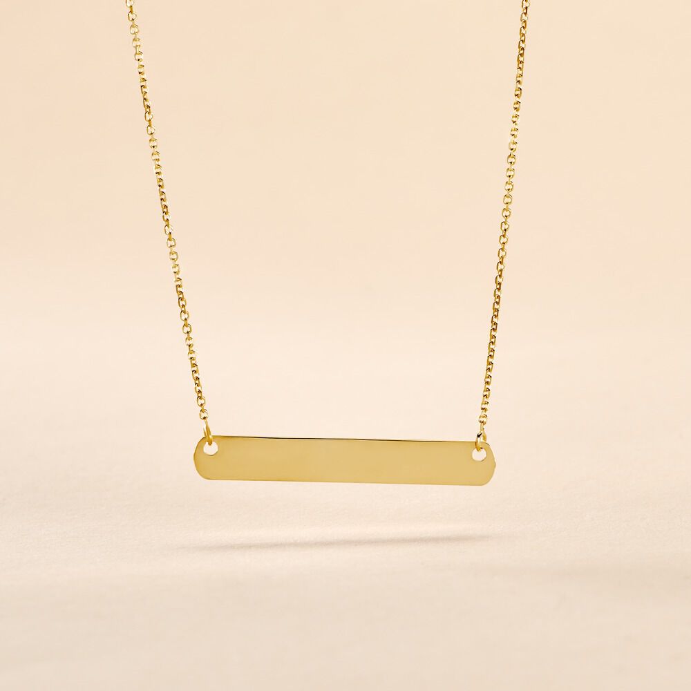 Collier Beavis Or Jaune - Bijoux personnalis&eacute;s Femme | Marc Orian