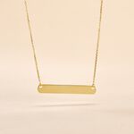 Collier Beavis Or Jaune - Bijoux personnalis&eacute;s Femme | Marc Orian