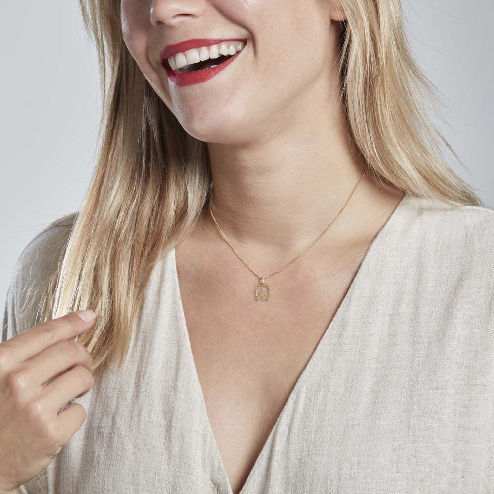 Pendentif Egide Fer A Cheval Or Jaune - Pendentifs Femme | Marc Orian