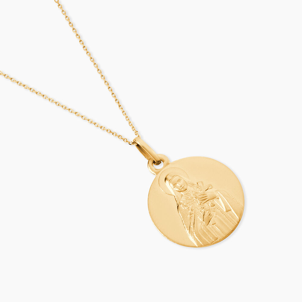 M&eacute;daille Or Jaune Sainte Th&eacute;r&egrave;se - M&eacute;dailles et m&eacute;daillons Famille | Marc Orian