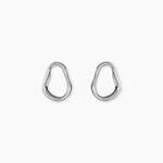 Boucles D'Oreilles Puces Paros Argent Blanc - Puces Femme | Marc Orian