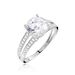 Bague Anthyme Or Blanc Oxyde De Zirconium - Solitaires Femme | Marc Orian