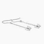 Boucles D'oreilles Pendantes Graziella Argent Blanc - Pendantes Femme | Marc Orian