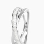 Bague Anelyse Or Blanc Oxyde De Zirconium - Bagues avec pierre Femme | Marc Orian