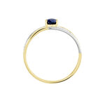 Bague Or Jaune Carissa Saphir Diamants - Solitaires Femme | Marc Orian