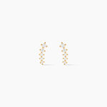 Boucles D'oreilles Puces Delia Or Jaune Oxyde De Zirconium - Puces Femme | Marc Orian