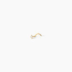 Piercing De Nez Fethi Serti Griffe Or Jaune Oxyde De Zirconium - Piercing Nez Femme | Marc Orian