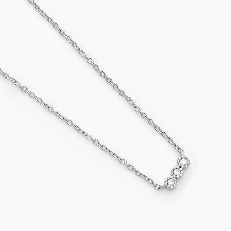 Collier Janys Argent Blanc Oxyde De Zirconium - Colliers avec pierres Femme | Marc Orian