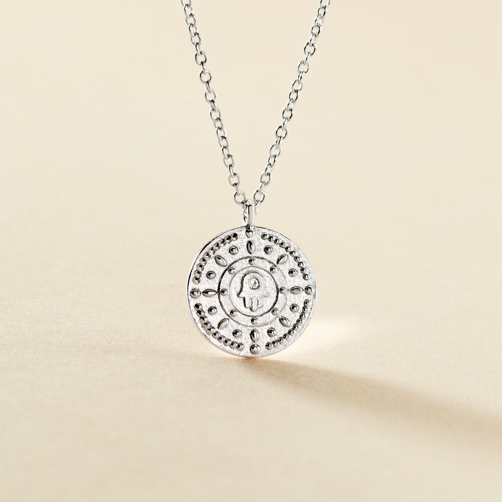 Collier Dhyana Argent Blanc Oxyde De Zirconium - Colliers avec pierres Femme | Marc Orian