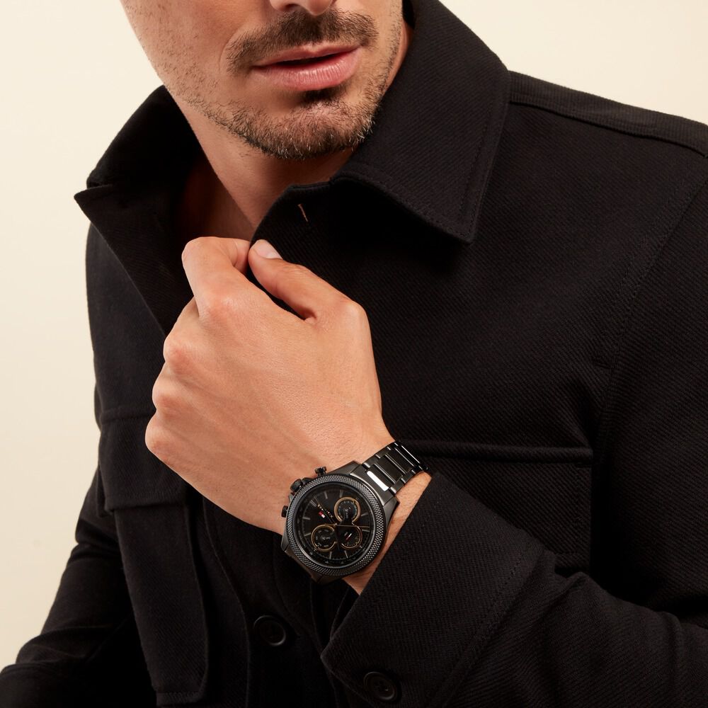 Montre Tommy Hilfiger Clark Noir - Fête des pères Homme | Marc Orian