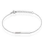 Bracelet Argent Blanc Evodie Oxyde De Zirconium - Bracelets fantaisie Femme | Marc Orian
