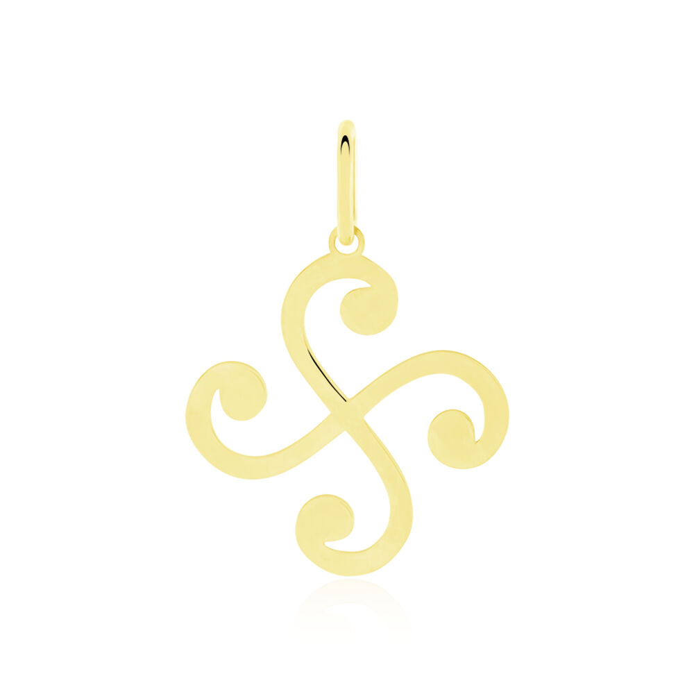 Pendentif Cobeia Croix Basque Or Jaune - Pendentifs Famille | Marc Orian