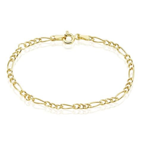 Bracelet Esma Maille Alternee 1/3 Or Jaune - Bracelets mailles Enfant | Marc Orian
