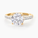 Bague Solitaire Terese Or Jaune Oxyde De Zirconium - Solitaires Femme | Marc Orian