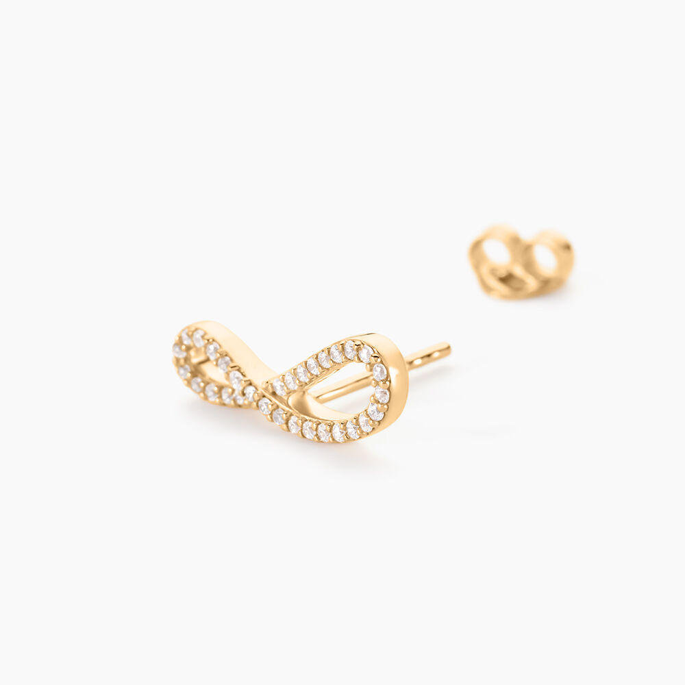 Boucles D'oreilles Puces Marlie Plaqu&eacute; Or Jaune Oxyde De Zirconium - Puces Femme | Marc Orian