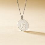 Pendentif Efiso Argent Blanc - Bijoux fantaisie Famille | Marc Orian