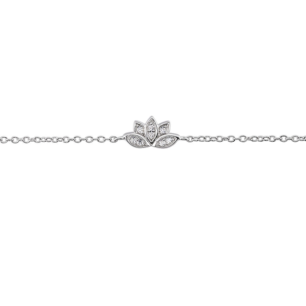 Bracelet Coeur Gravable Or Blanc - Bracelets Medailles Femme | Marc Orian