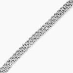 Bracelet Jerry Maille Corde Or Blanc - Bracelets mailles Femme | Marc Orian
