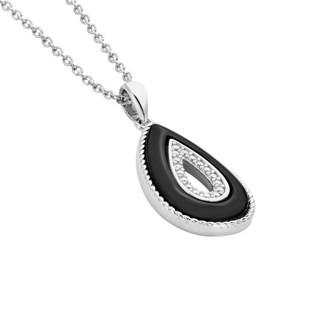 Collier Boyce Argent Blanc Céramique Oxyde De Zirconium - Colliers avec pierres Femme | Marc Orian