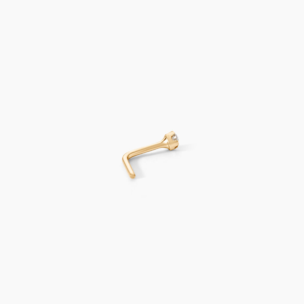 Piercing De Nez Demetrie Or Jaune Diamant - Piercing Nez Femme | Marc Orian