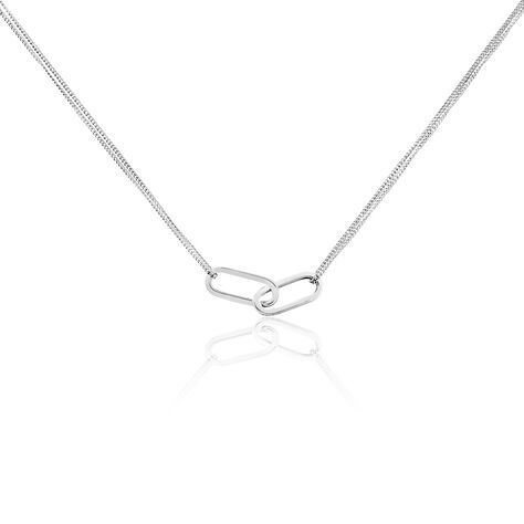 Collier Andrea Argent Blanc - Colliers fantaisie Femme | Marc Orian