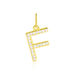 Pendentif Lettre F Or Jaune Oxyde - Pendentifs Famille | Marc Orian