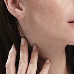 Boucles D'oreilles Puces Argent Rose Donny Oxydes De Zirconium - Puces Femme | Marc Orian