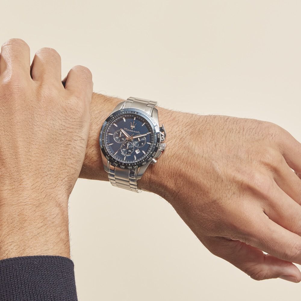 Montre Maserati Traguardo Bleu - Montres étanches Homme | Marc Orian