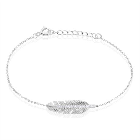 Bracelet Navyla Argent Blanc Oxyde De Zirconium - Bracelets chaînes Femme | Marc Orian