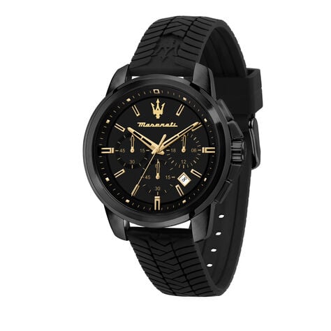 Montre Maserati Successo Chrono Noir - Montres classiques Homme | Marc Orian