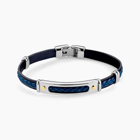 Bracelet Jourdan Cuir Bleu - Bracelets cuir Homme | Marc Orian