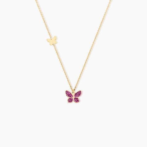 Collier Silia Papillon Or Jaune - Colliers ete Enfant | Marc Orian