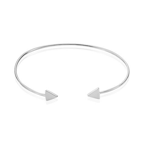 Bracelet Jonc Trilia Argent Blanc - Bracelets joncs Femme | Marc Orian