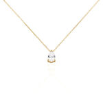 Collier Naellya Plaqu&eacute; Or Jaune Oxyde De Zirconium - Colliers avec pierres Femme | Marc Orian