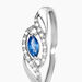 Bague Syriana Or Blanc Saphir Et Diamant - Solitaires Femme | Marc Orian