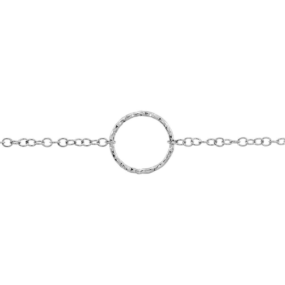 Bracelet Argent Blanc Anvallus - Bracelets chaînes Femme | Marc Orian