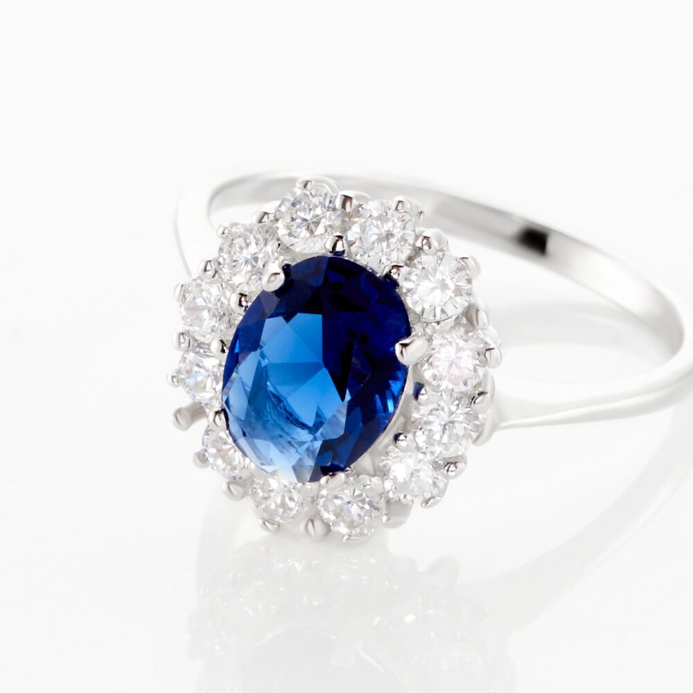 Bague Perez 2 Argent Blanc Oxyde De Zirconium - Solitaires Femme | Marc Orian