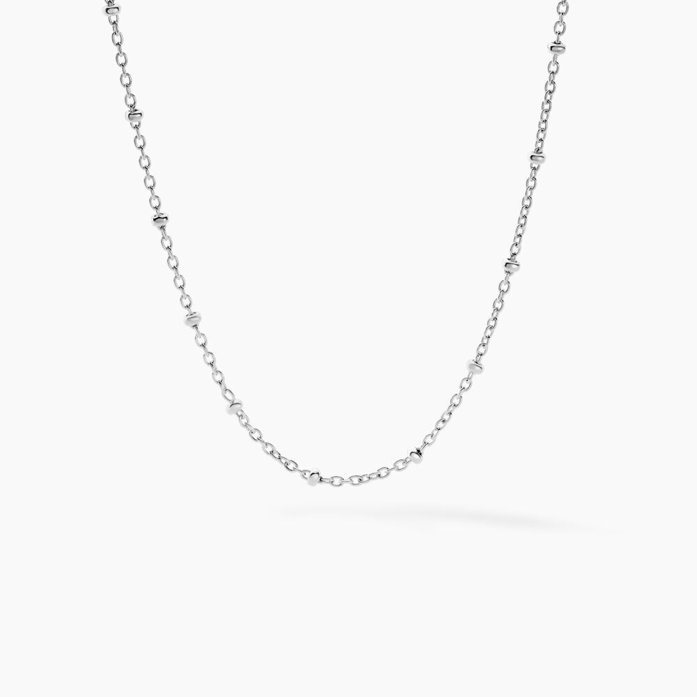 Chaine Kathi Argent Blanc - Colliers ras du cou Femme | Marc Orian
