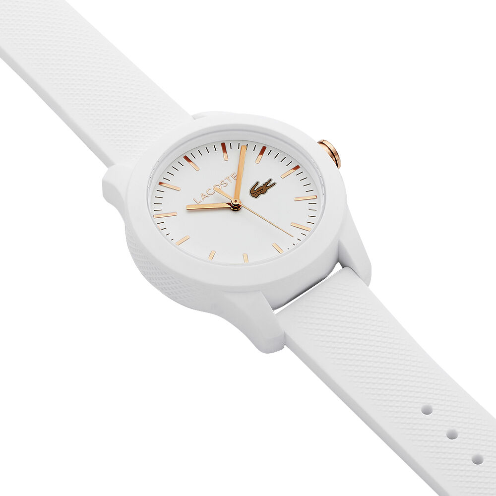 lacoste 12.12 watch white