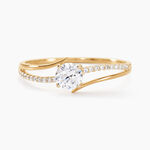 Bague Solitaire Abelia Or Jaune Oxyde De Zirconium - Solitaires Femme | Marc Orian