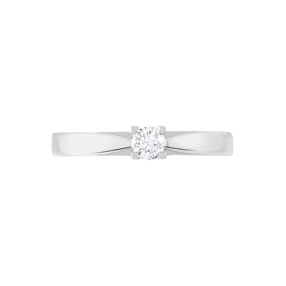 Bague Solitaire Tahyna Or Blanc Diamant - Solitaires Femme | Marc Orian
